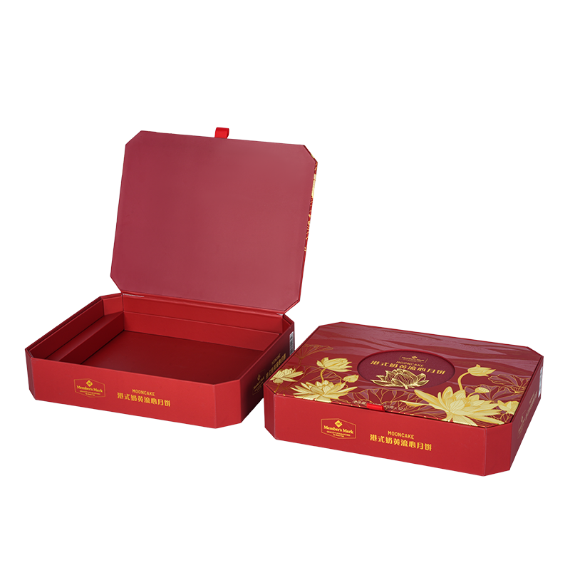 Kotak kemasan kue dua pintu yang kaku