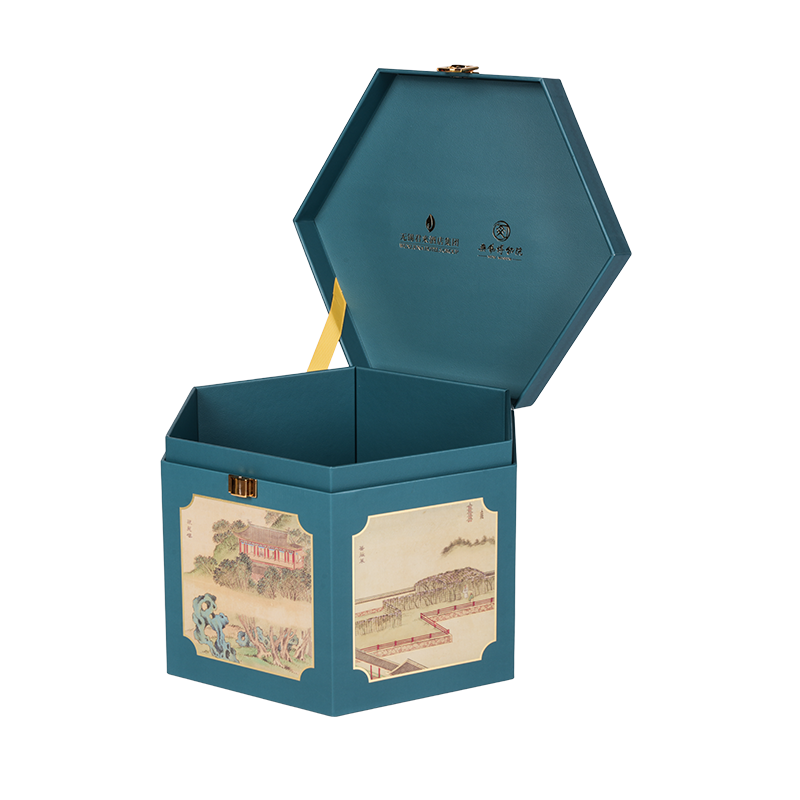 Kotak kemasan kue dua pintu yang kaku