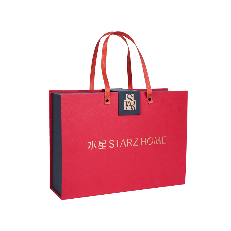 Kotak kertas berbentuk buku laminasi anti-fouling dan tahan lembab untuk kemasan tekstil rumah