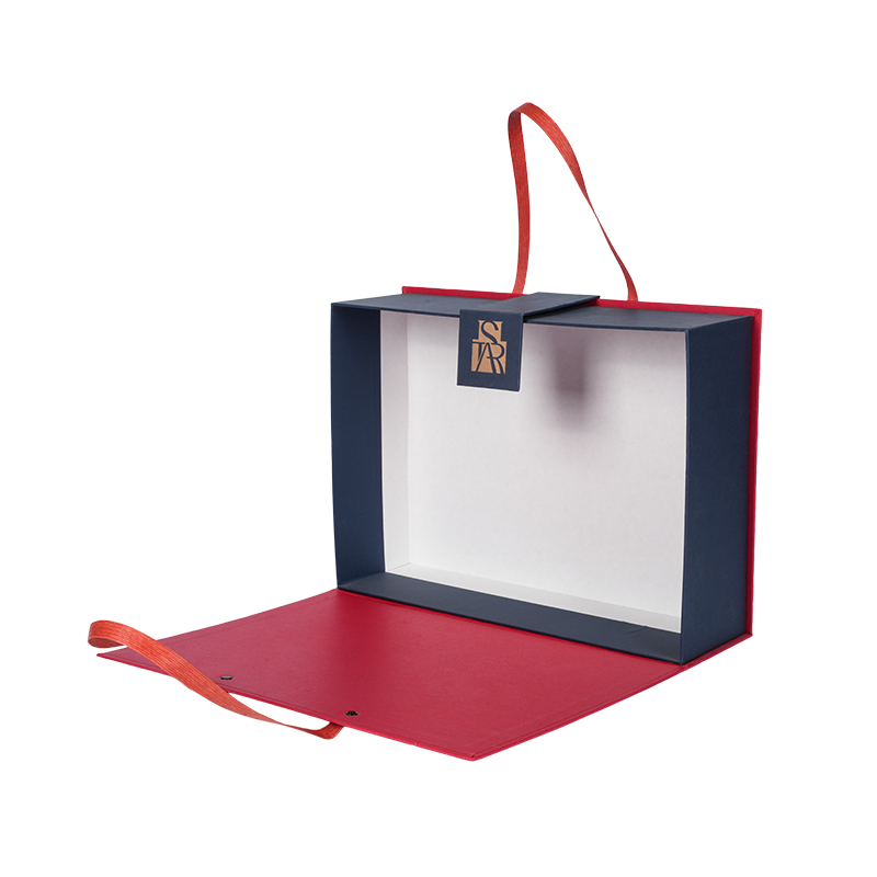 Kotak kertas berbentuk buku laminasi anti-fouling dan tahan lembab untuk kemasan tekstil rumah