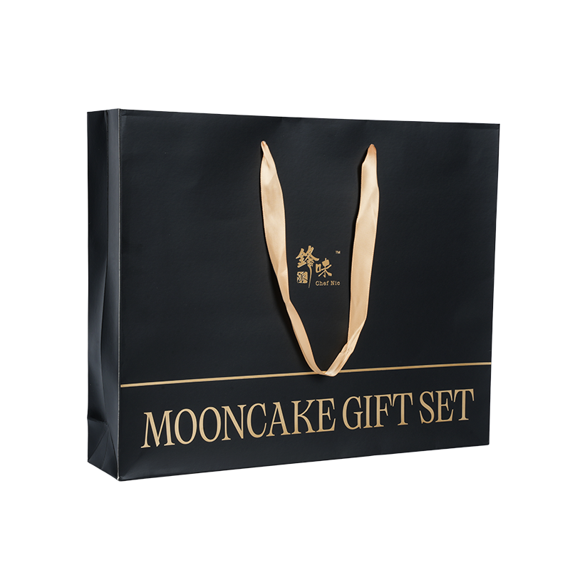 Tas jinjing kue kraft/karton putih dengan pegangan tahan air