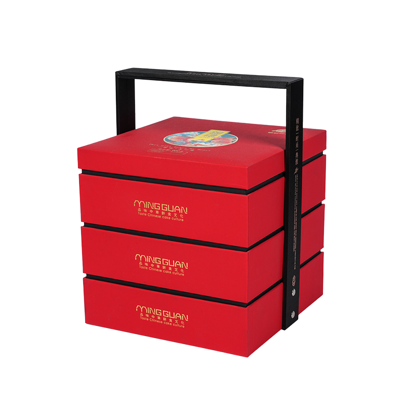 Kotak kemasan kue dua pintu yang kaku