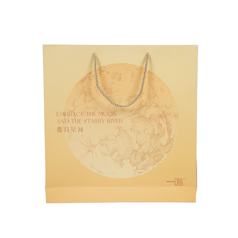 Tas jinjing kue kraft/karton putih dengan pegangan tahan air