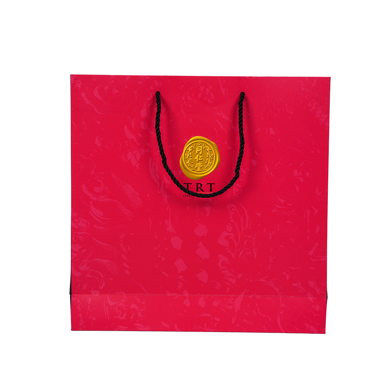 Tas jinjing cardstock putih bergaya vertikal untuk suplemen kesehatan