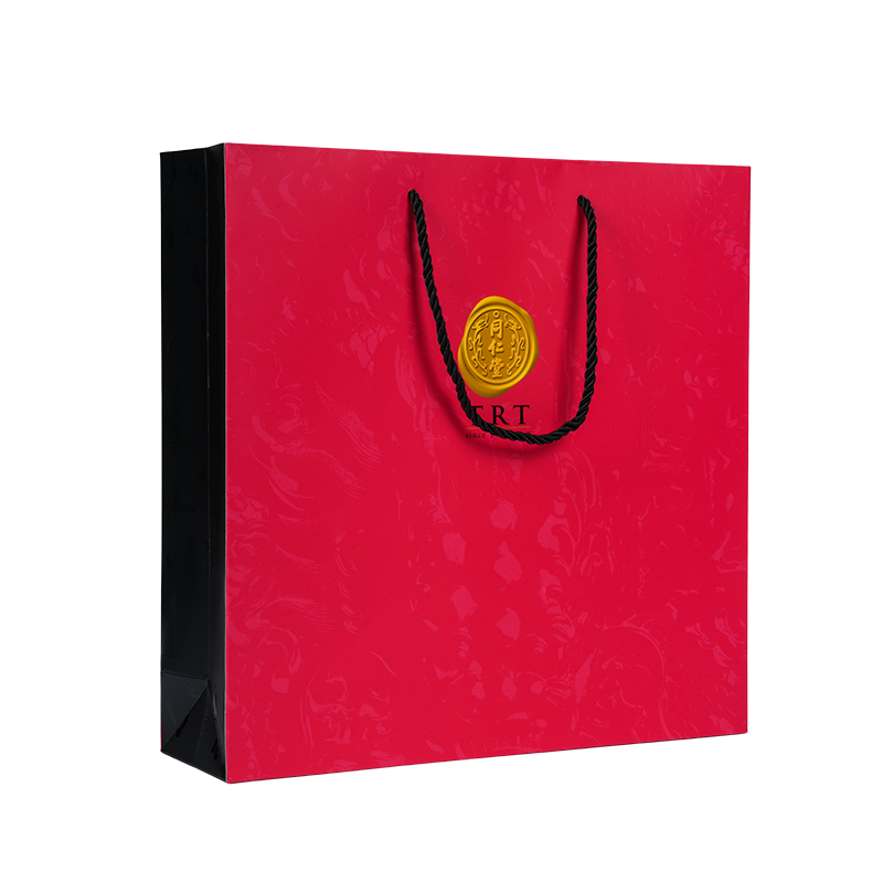 Tas jinjing cardstock putih bergaya vertikal untuk suplemen kesehatan