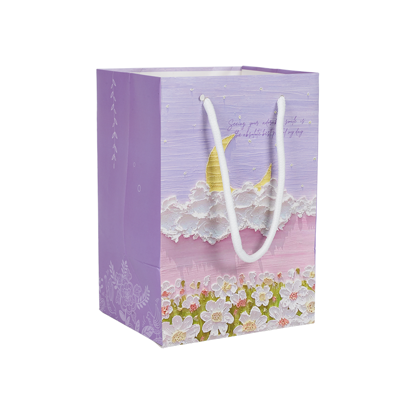 Tas jinjing kertas kraft vertikal bertema liburan