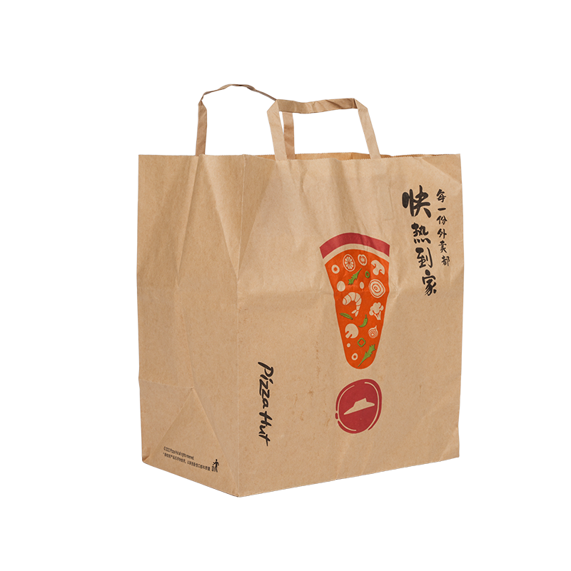 Tas jinjing kue kraft/karton putih dengan pegangan tahan air