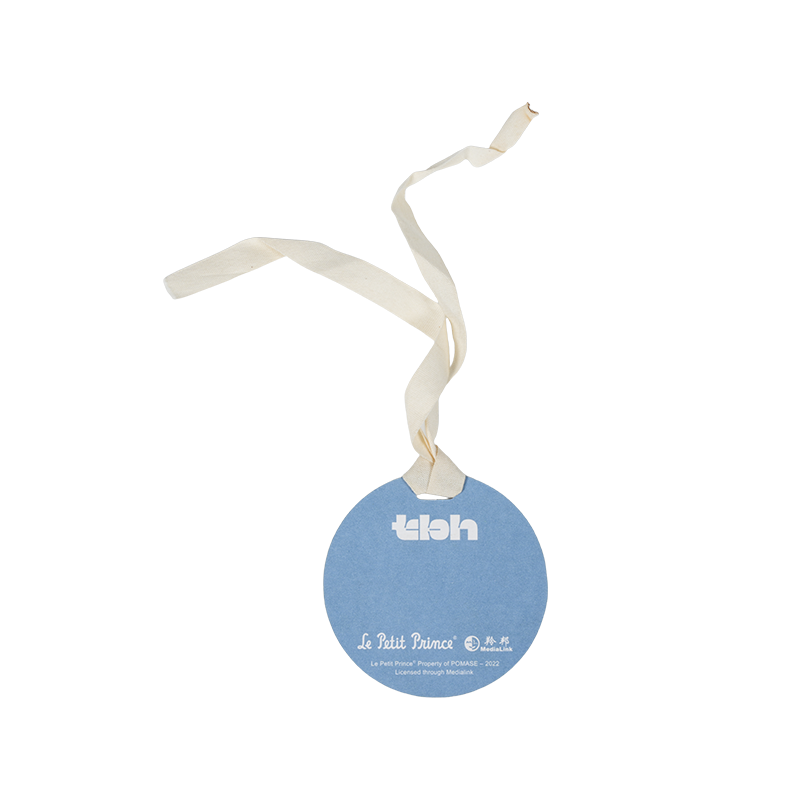 Hang tag karton putih dua lapis untuk kemasan garmen